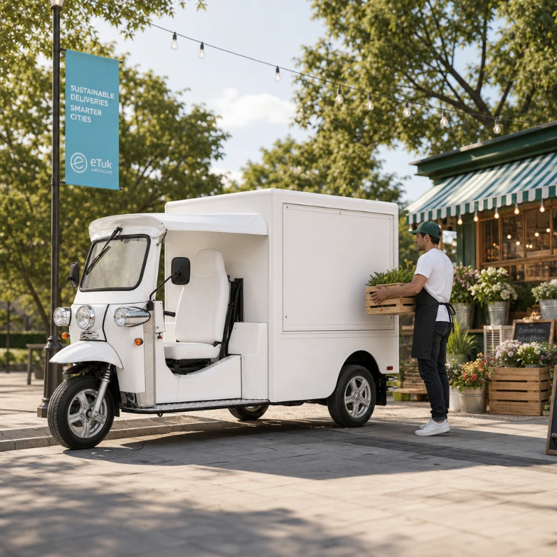 Alternative for big van trucks tuk tuk cargo smaller and electric