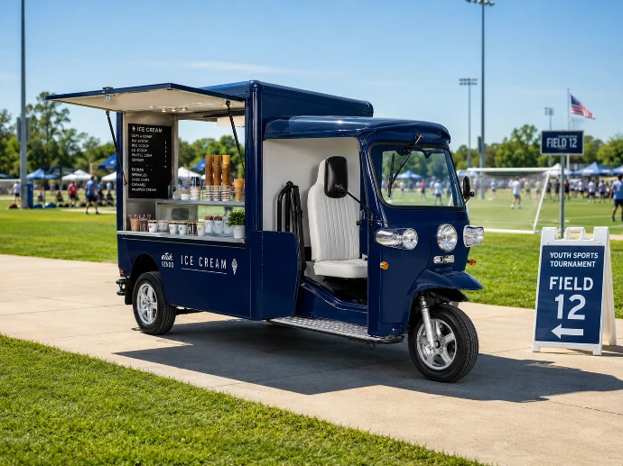 eTuk Vendo Ice Cream for your tournament